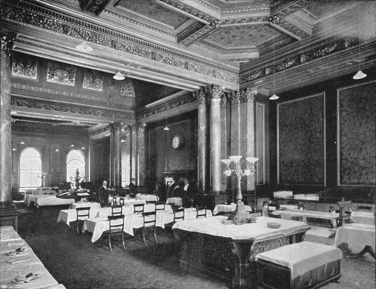 A Carlton Club kávézója, London, 1900 1901 alkotó: Unbekannt