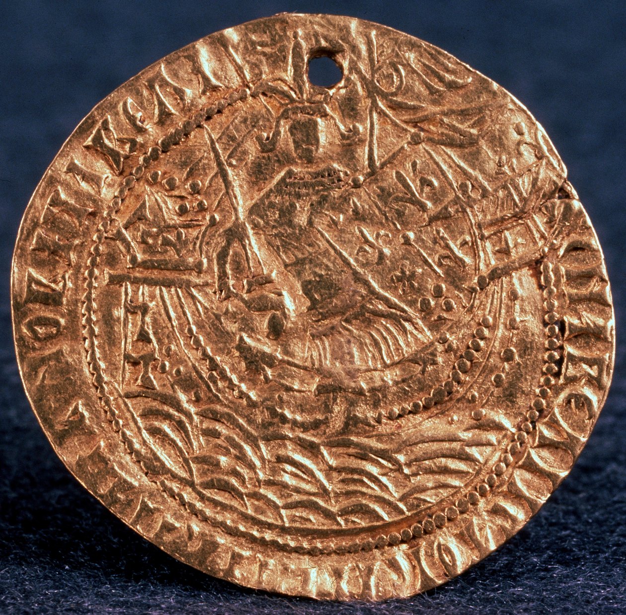 III. Iván cár Korabelnik érme, hátoldal: Uralkodó a hajóján, 1471-1490 alkotó: Unbekannt