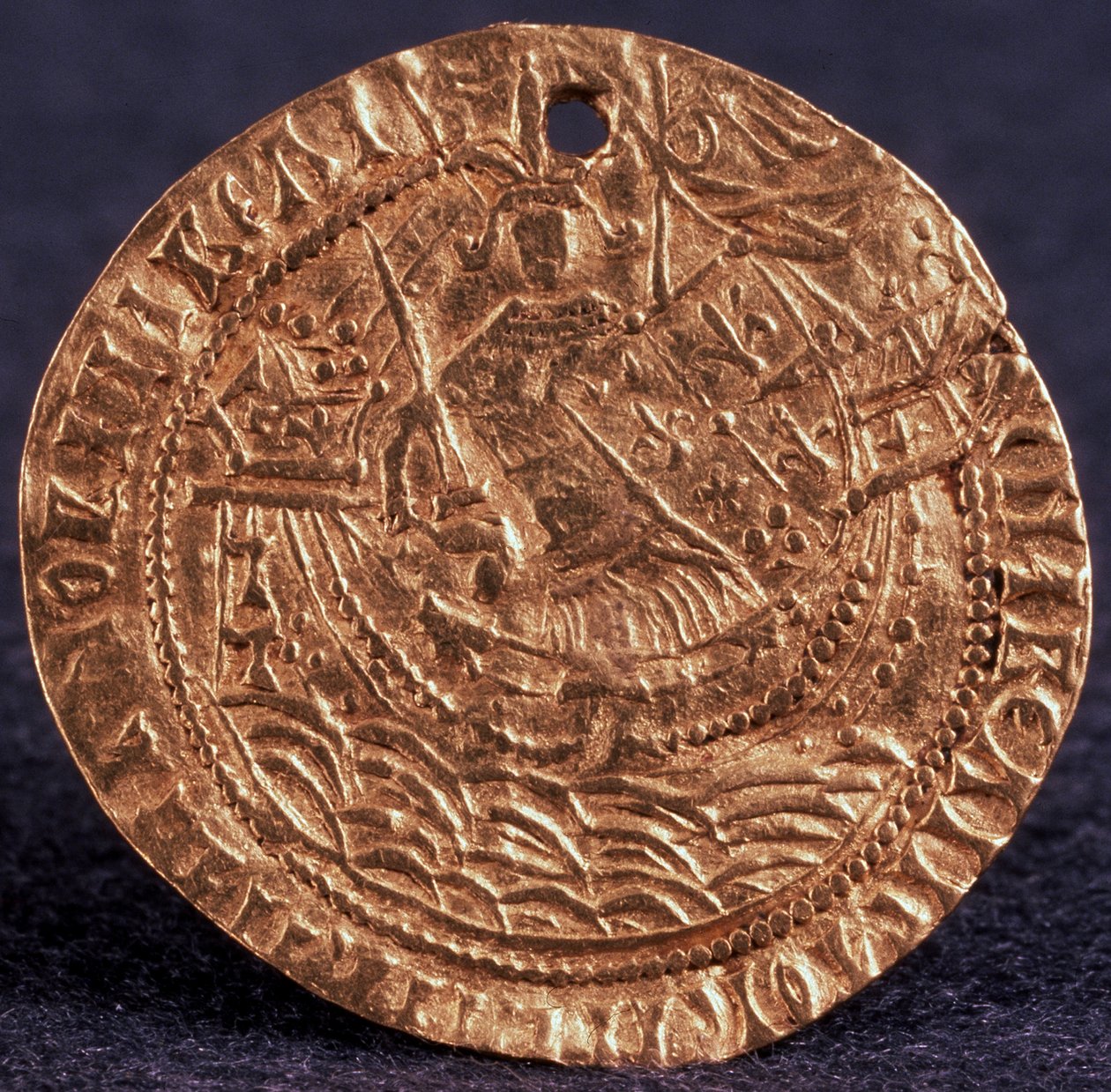 III. Ivan cár Korabelnik érme Hátlapja: Uralkodó a hajóján, 1471-1490 alkotó: Unbekannt