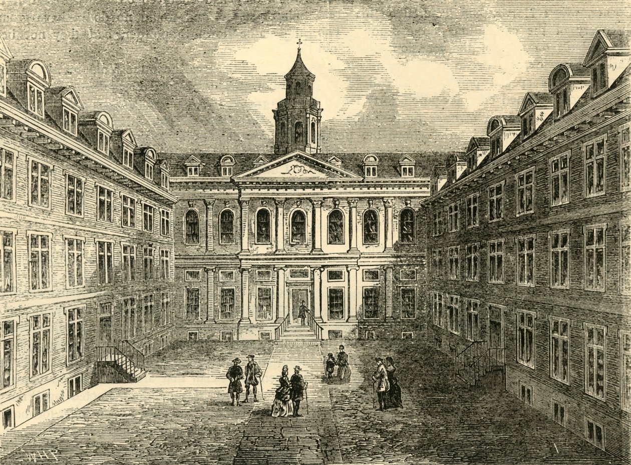 Orvosi Főiskola, Warwick Lane. A négyszög belseje, 1872. sz. alkotó: Unbekannt
