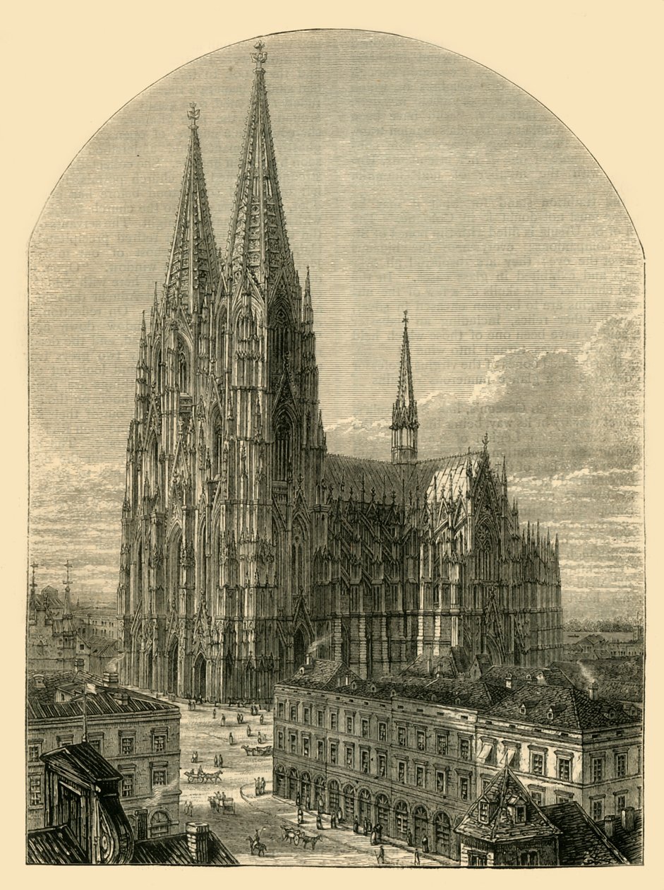 A kölni dóm elkészült állapotban, 1881. alkotó: Unbekannt