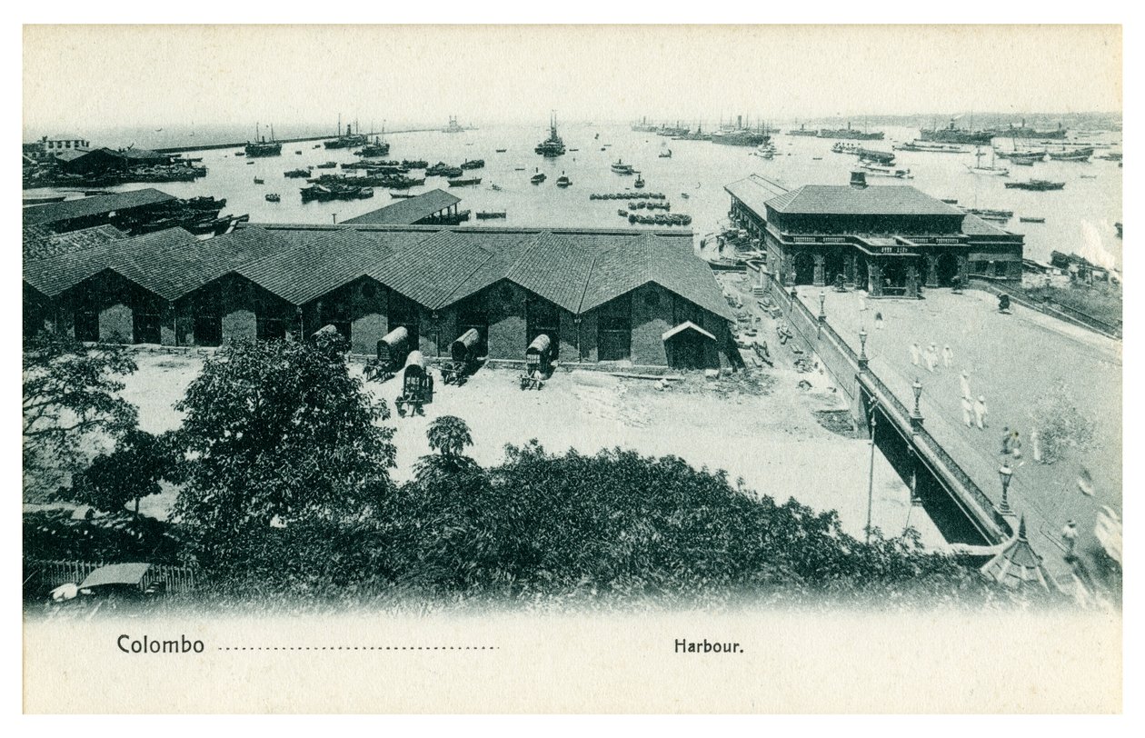 Colombo kikötője, Ceylon, XX. század eleje alkotó: Unbekannt