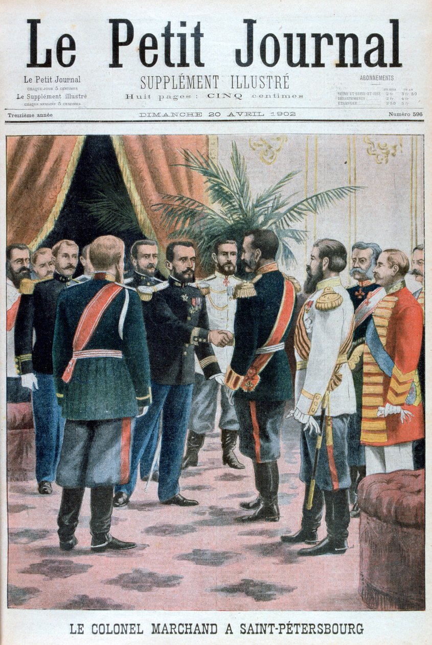 Jean-Baptiste Marchand ezredes Szentpéterváron, Oroszországban, 1902 alkotó: Unbekannt