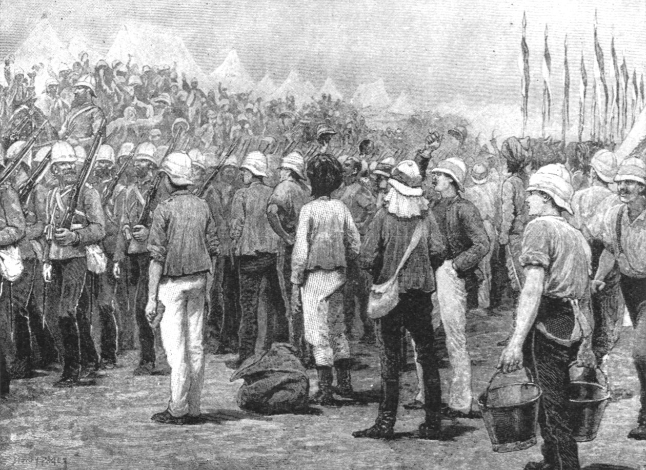Gyarmati csapatok a Soudan háborúban, 1883-85: Új-Dél-Wales-i gyalogság... Suakimban, 1885, 1901. alkotó: Unbekannt