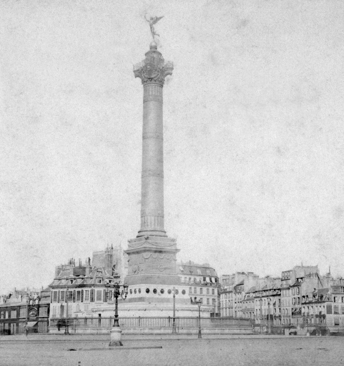 Júliusi oszlop, Place de la Bastille, Párizs, Franciaország, 19. század vége vagy 20. század eleje alkotó: Unbekannt