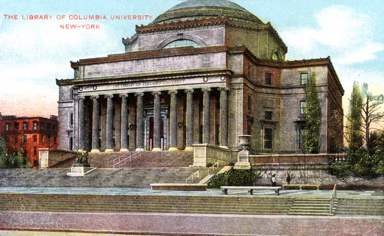 Columbia Egyetem könyvtára, New York, USA, 1900-as évek alkotó: Unbekannt