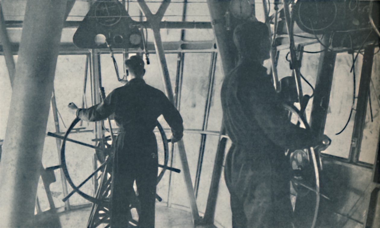 Kényelem az utasok számára és egy csodálatos központi vezérlés kabinja, c1935 alkotó: Unbekannt