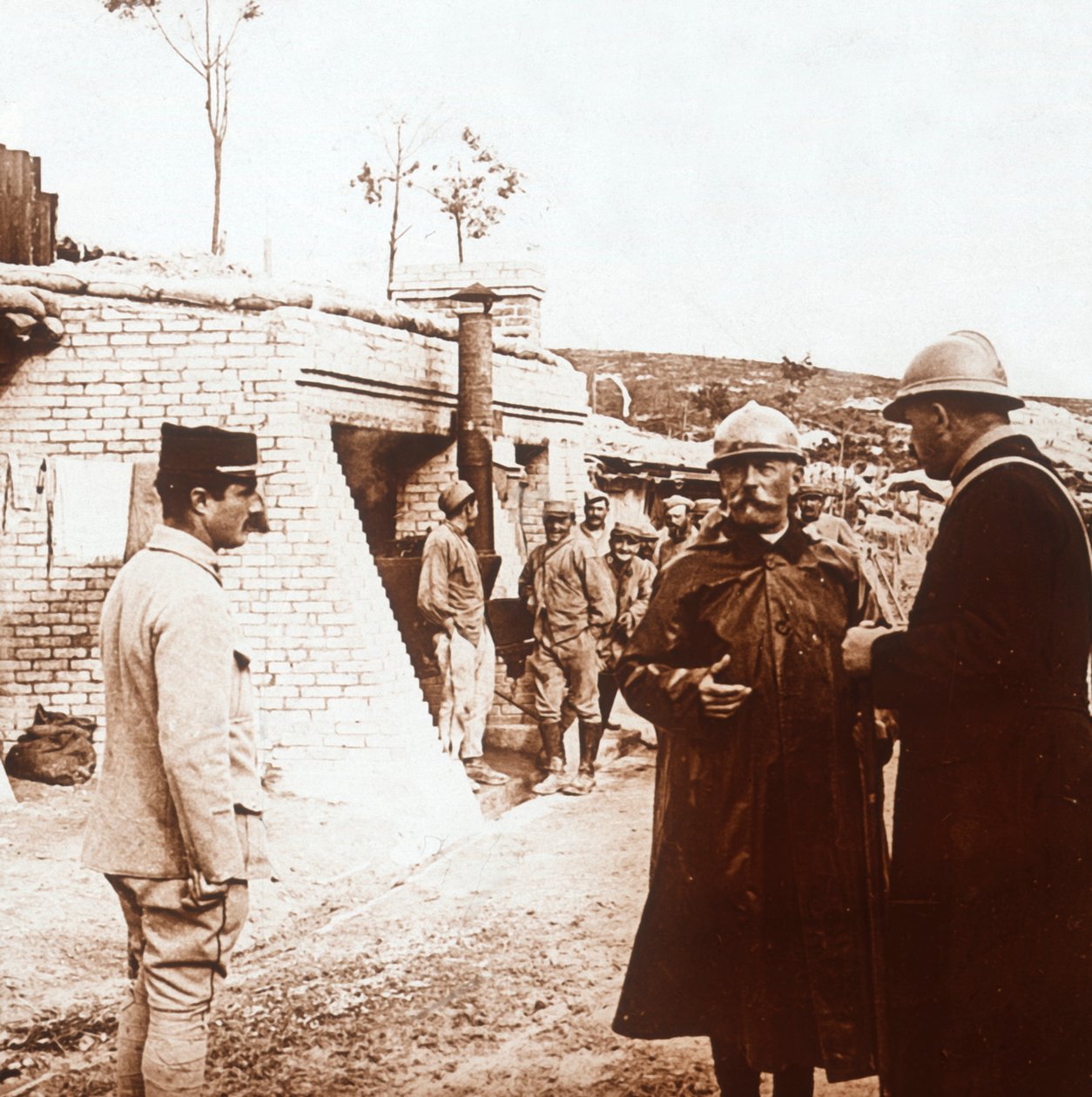 Parancsnokság, Champagne, Észak-Franciaország, c1914-c1918 alkotó: Unbekannt