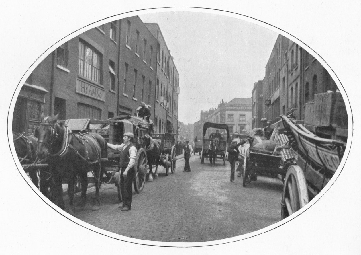 Munkakezdés, Osborn Street, Whitechapel, London, 1903 1903 alkotó: Unbekannt