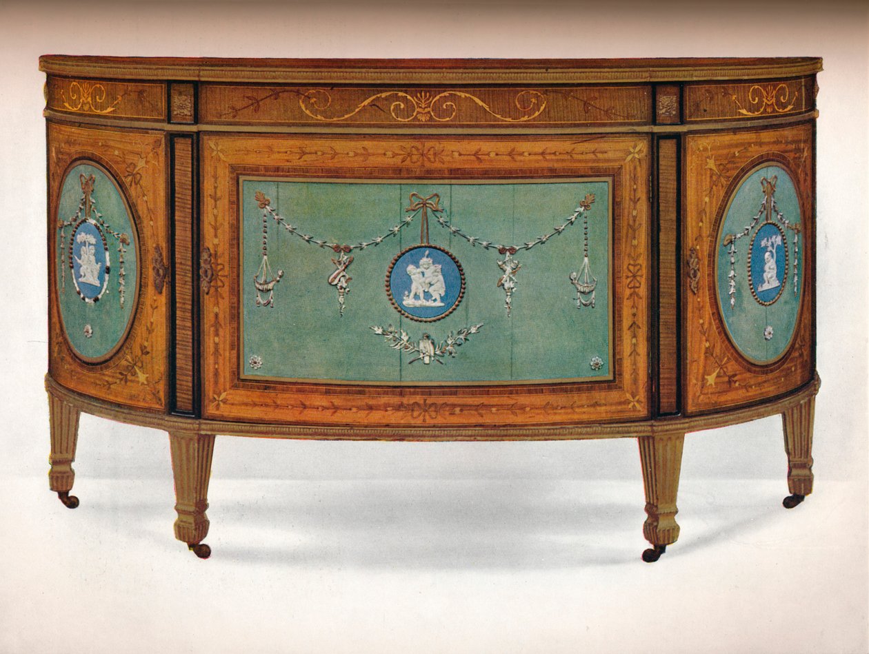 Lunette Form komód, c1775 alkotó: Unbekannt