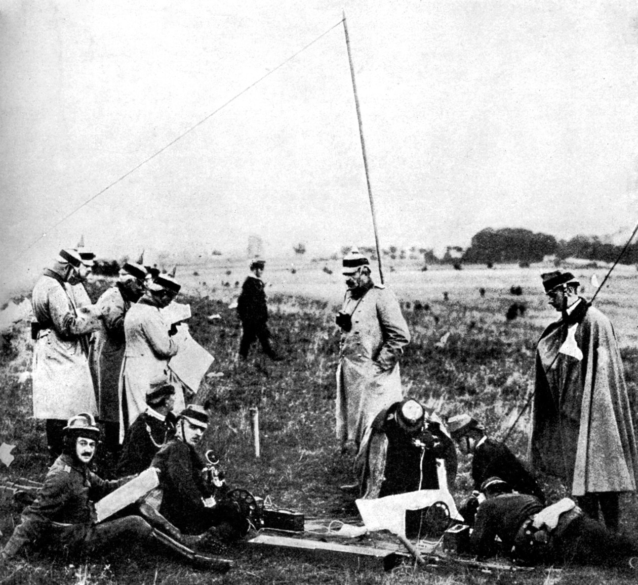 Telefonos utasításokat kapó német felderítők társasága, első világháború, 1914 alkotó: Unbekannt