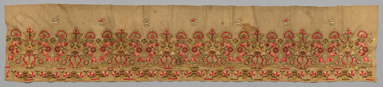Komplett szoknyaszegély, 1700-as évek. alkotó: Unbekannt