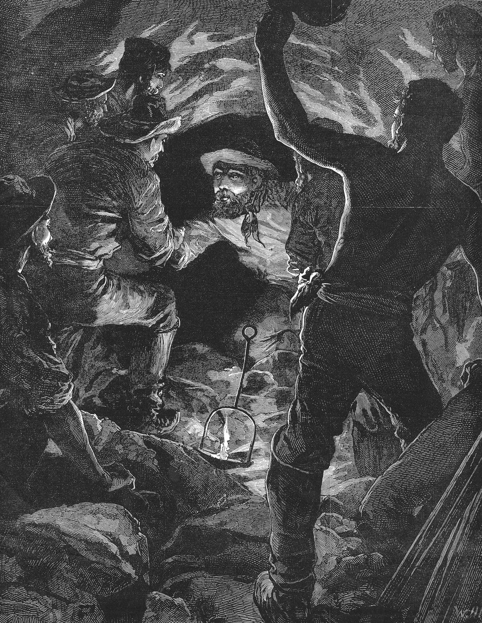 A Szent Gotthárd-alagút befejezése az Alpok alatt, 1880 alkotó: Unbekannt