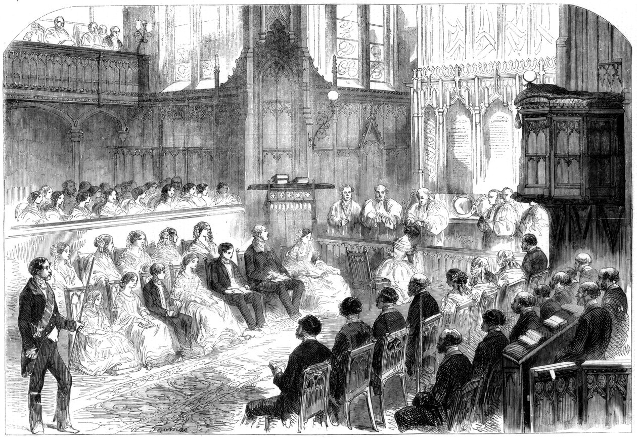 A királyi hercegnő megerősítése, a windsori kastély, 1856 alkotó: Unbekannt