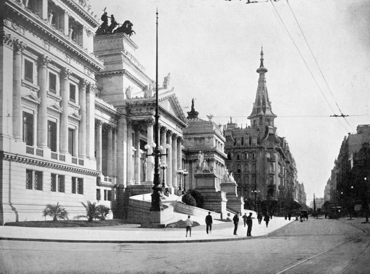 Kongresszusi terem és Avenida Callao, Buenos Aires, Argentína alkotó: Unbekannt
