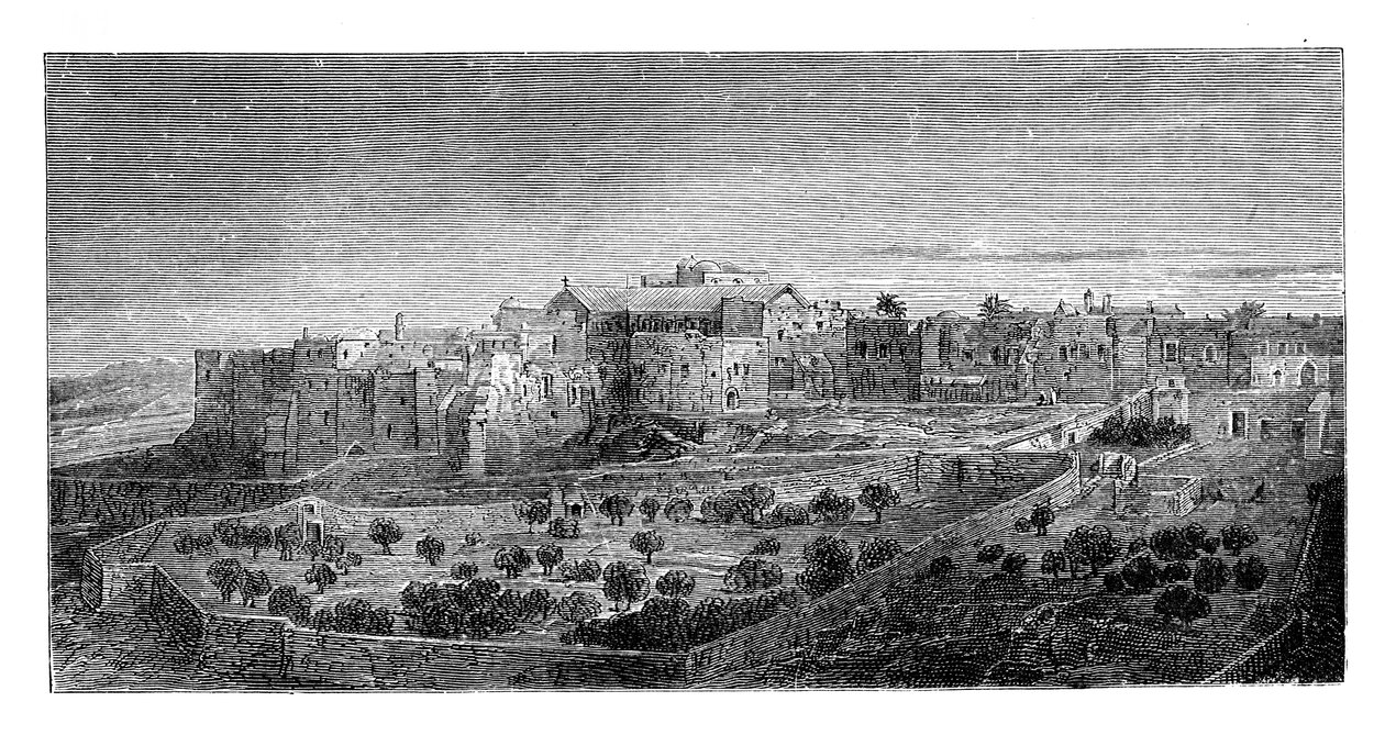 Születési kolostor, Betlehem, 1888 alkotó: Unbekannt
