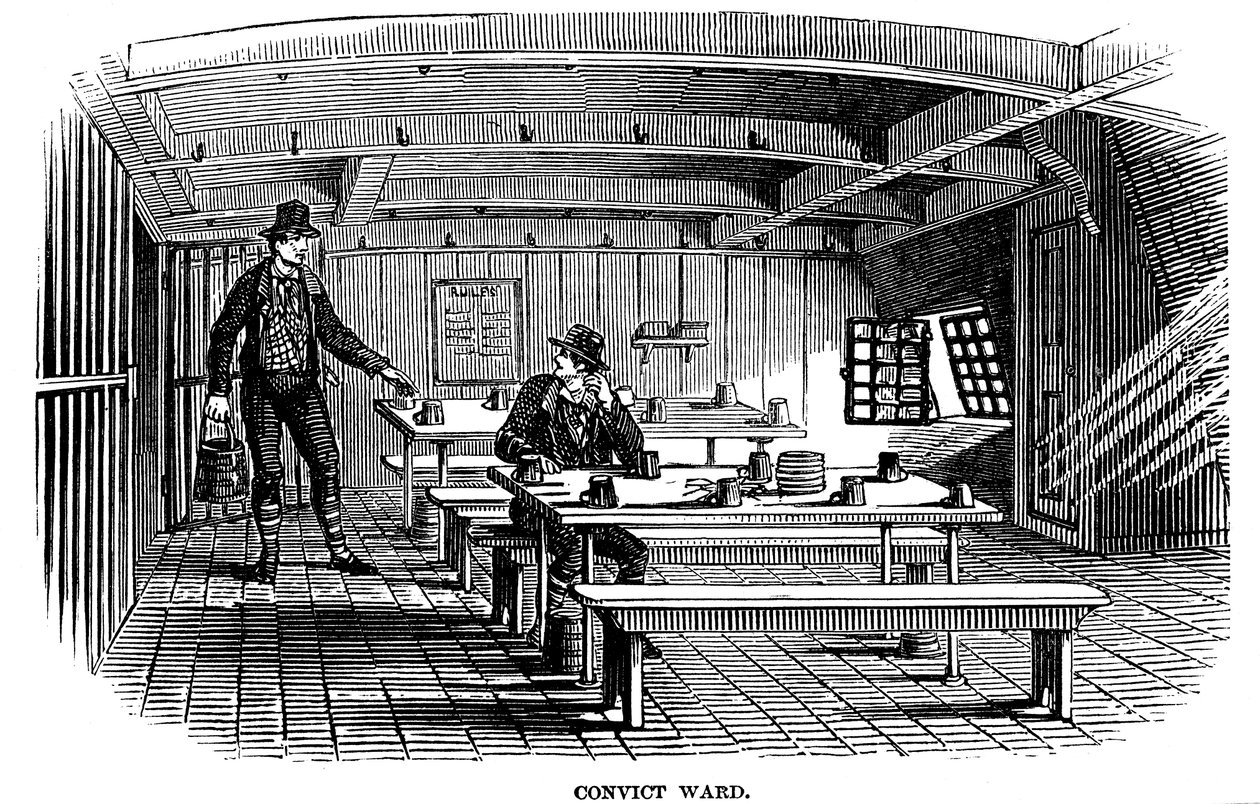 Elítélt kórterem a Woolwich-i Warrior börtönben, 1848 alkotó: Unbekannt