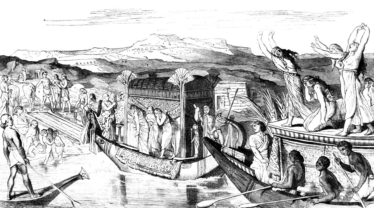 Nekropolisszal visszatérő konvoj, Egyiptom, 1881 alkotó: Unbekannt
