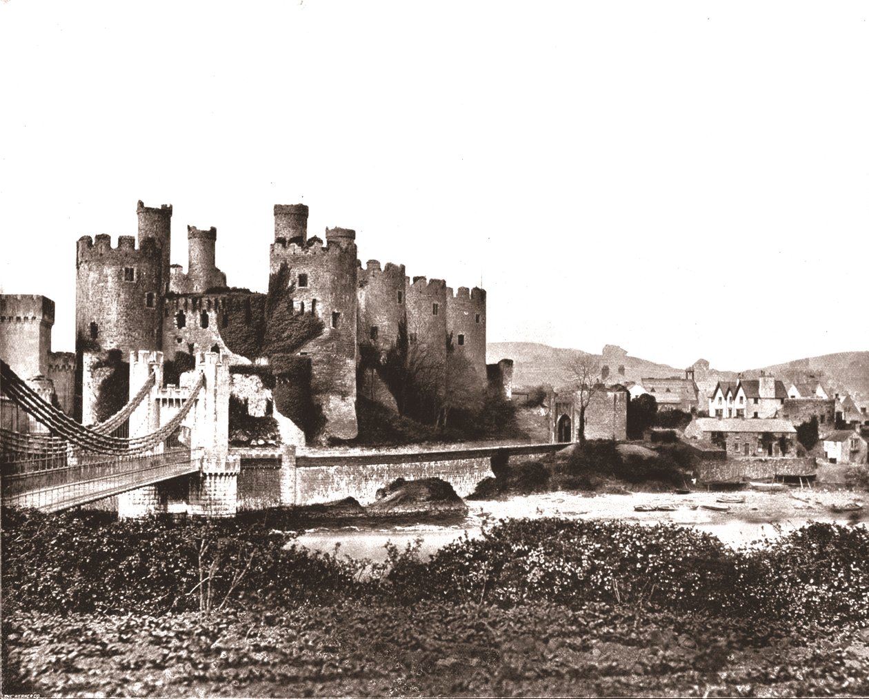 Conway kastély, Észak-Wales, 1894. alkotó: Unbekannt