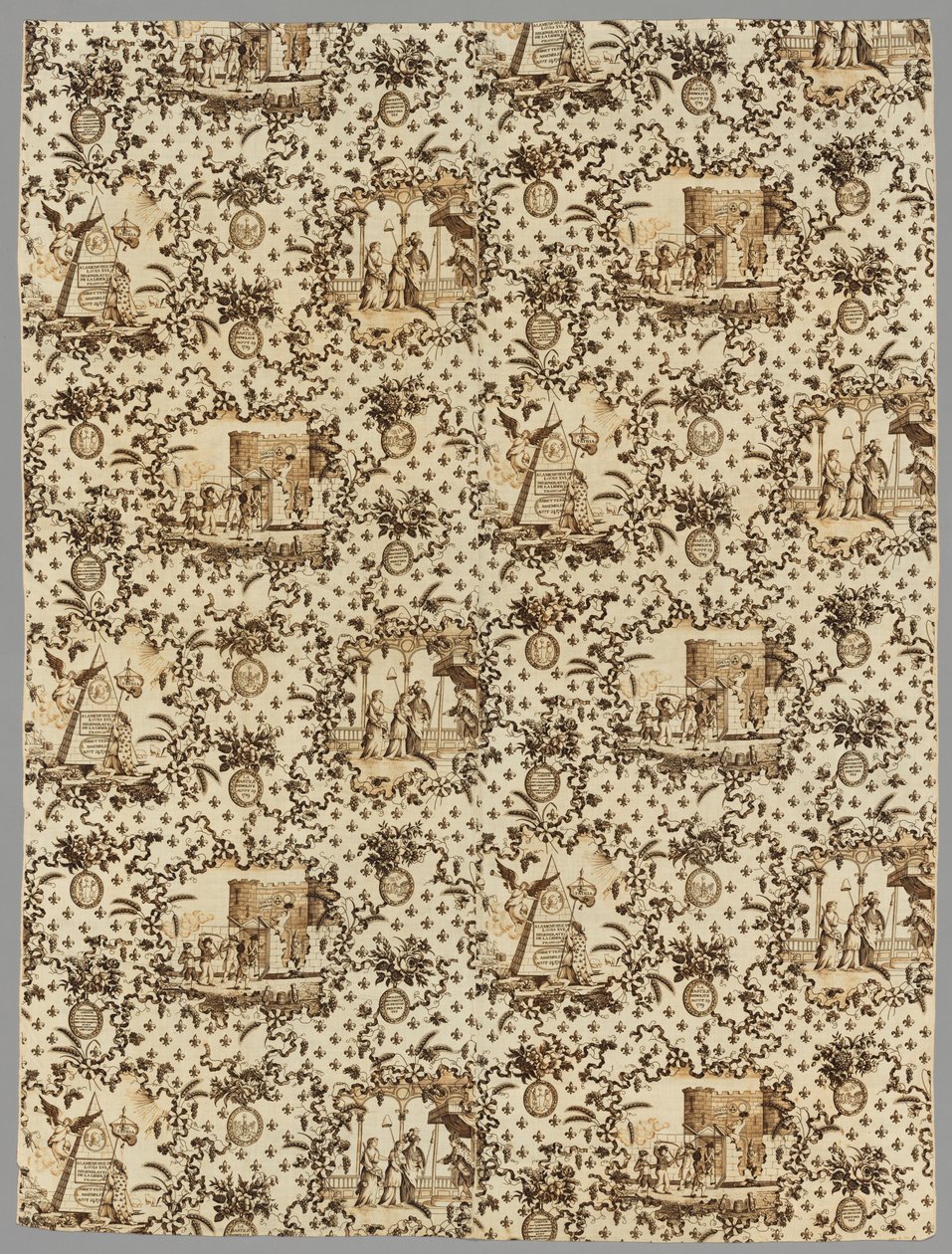 Rézkarcnyomásos vászon, 1789-1791. alkotó: Unbekannt