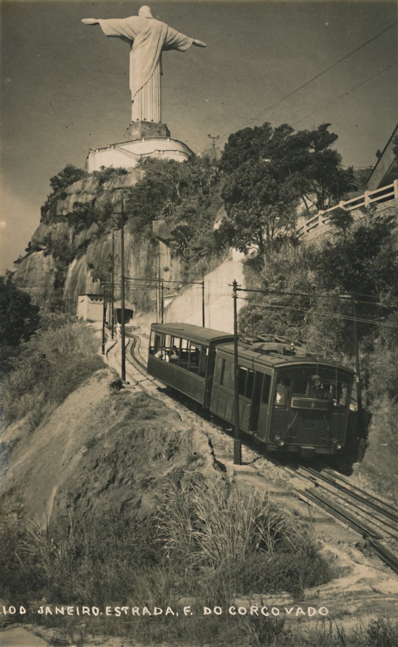 Corcovado Rack Railway, Rio de Janeiro, Brazília. alkotó: Unbekannt