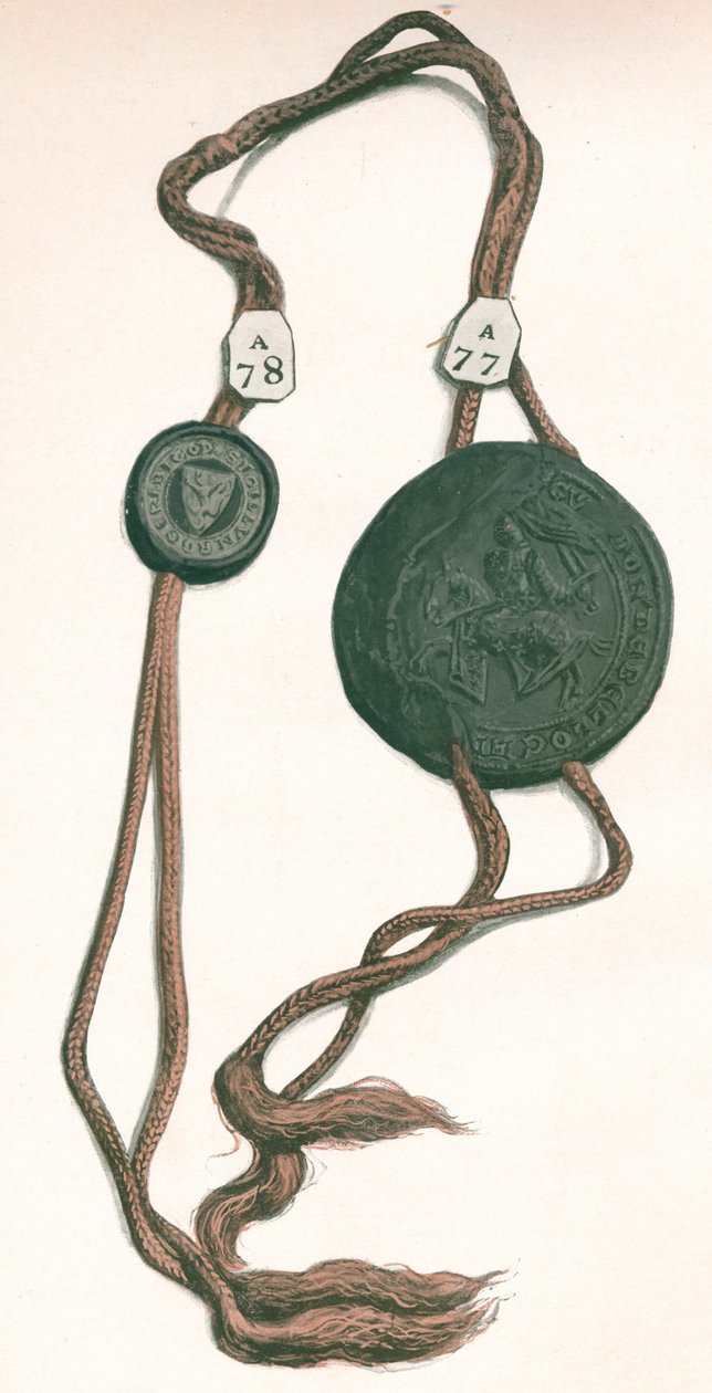 Cord III Roger Bigod, Norfolk grófja és Guy de Beauchamp, Warwick grófja, 1904 alkotó: Unbekannt