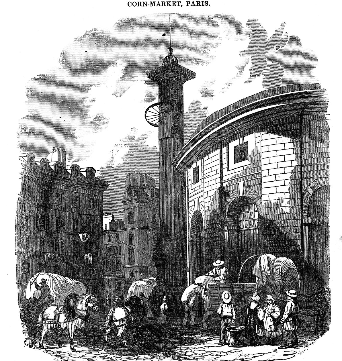 Corn-Market, Párizs, 1836 alkotó: Unbekannt