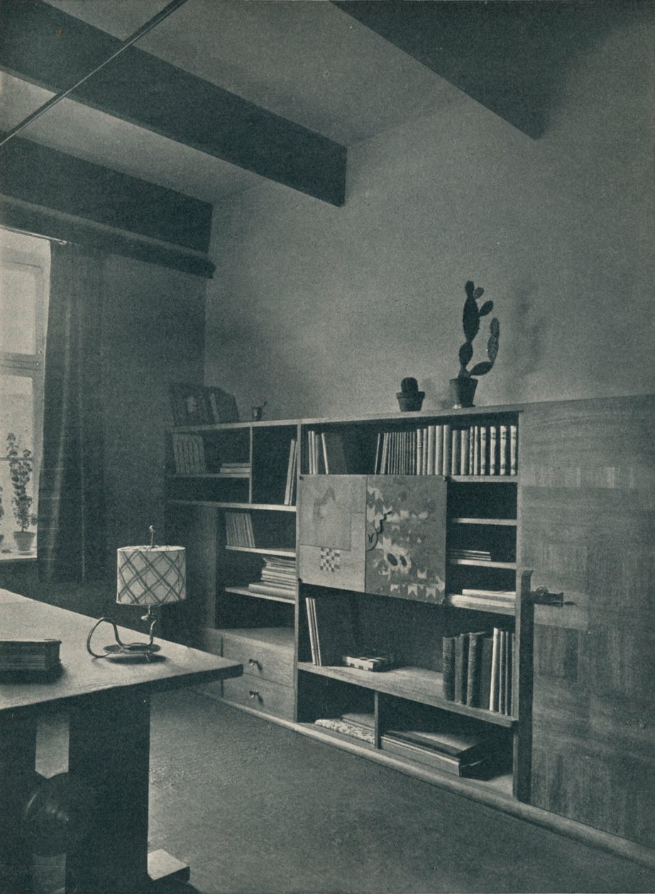 Hans Hartl által tervezett könyvtár sarka, 1927 alkotó: Unbekannt
