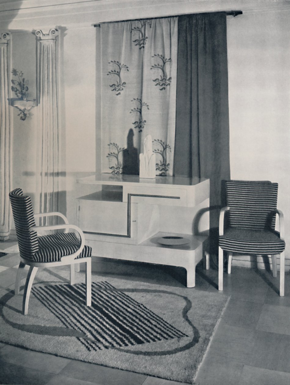 Egy szoba sarka, amelyet Hayes Marshall tervezett a Fortnum & Mason Ltd. számára, London, 1936 alkotó: Unbekannt
