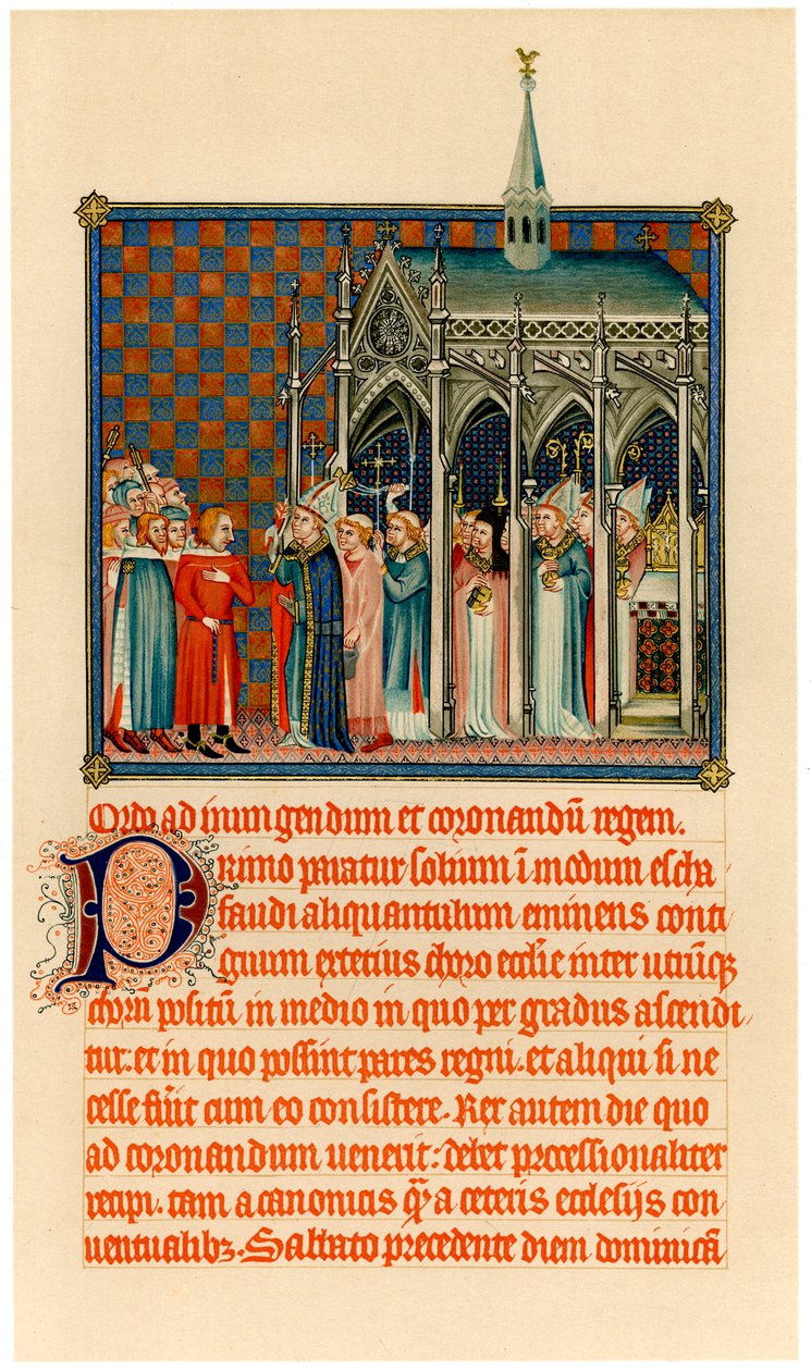 V. Károly koronázása, c1365 alkotó: Unbekannt