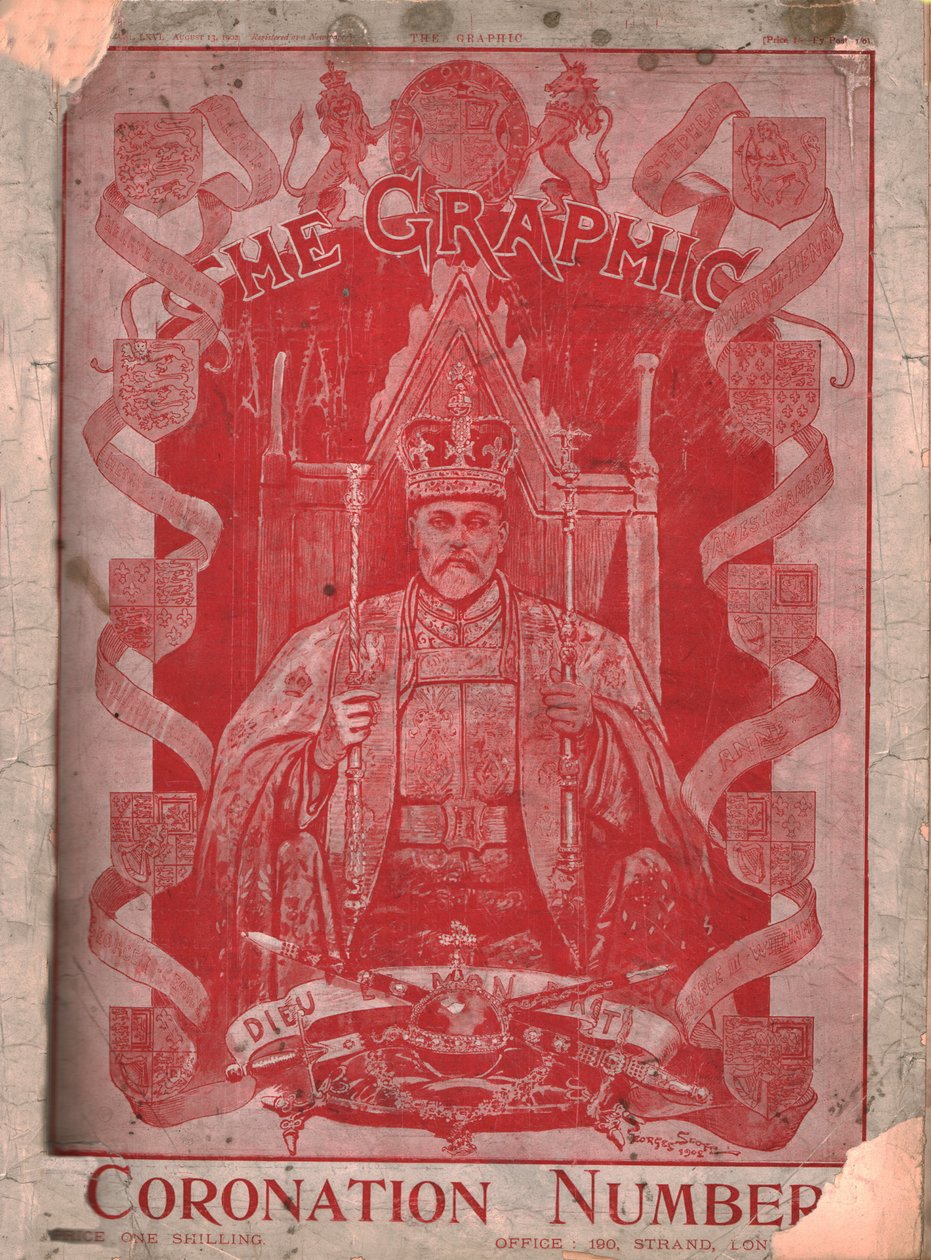 VII. Edward király koronázása, a The Graphic magazin borítója, 1902. augusztus 13. alkotó: Unbekannt