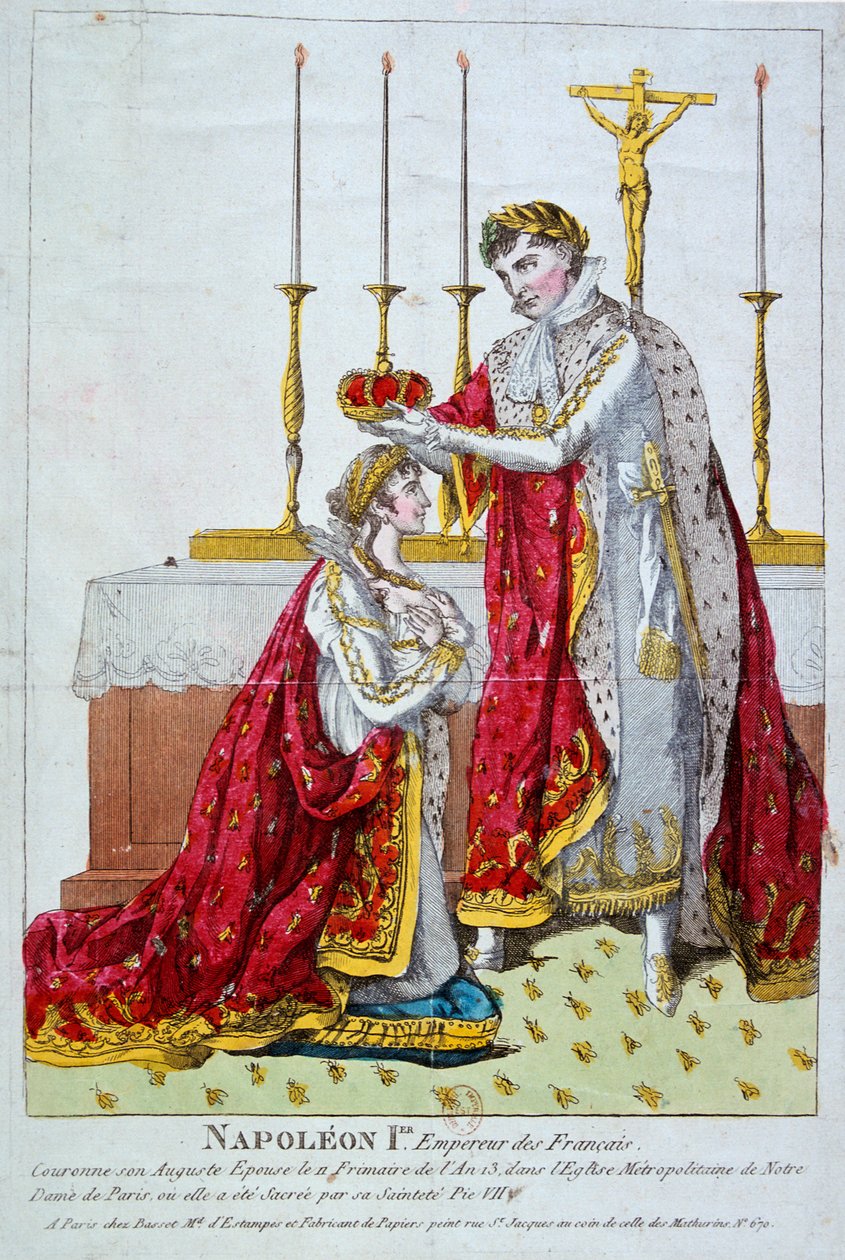 Josephine császárné koronázása, 1804. december 2., 19. század alkotó: Unbekannt