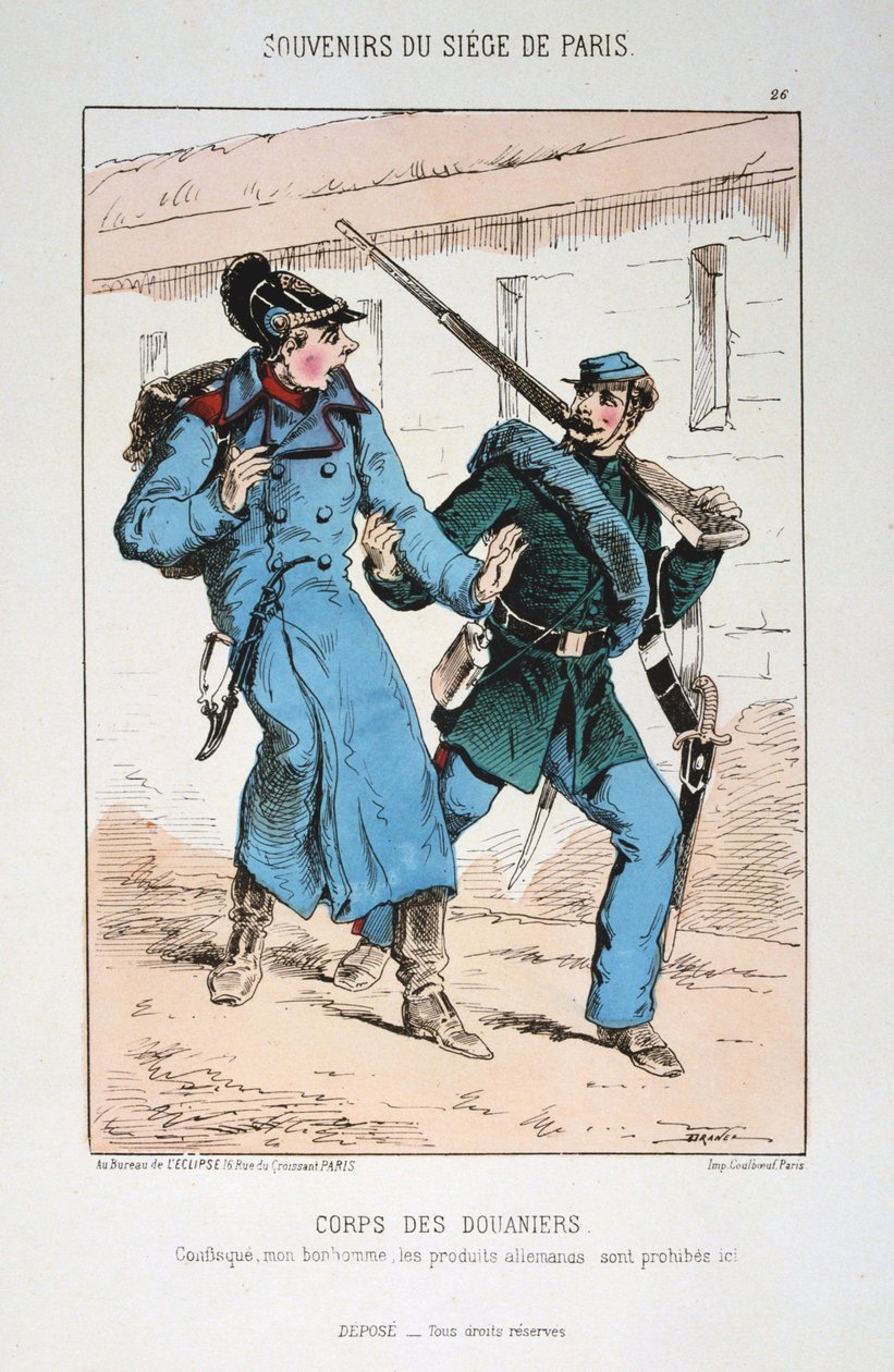 Corps des Douaniers, Párizs ostroma francia-porosz háború, 1870-1871. alkotó: Unbekannt