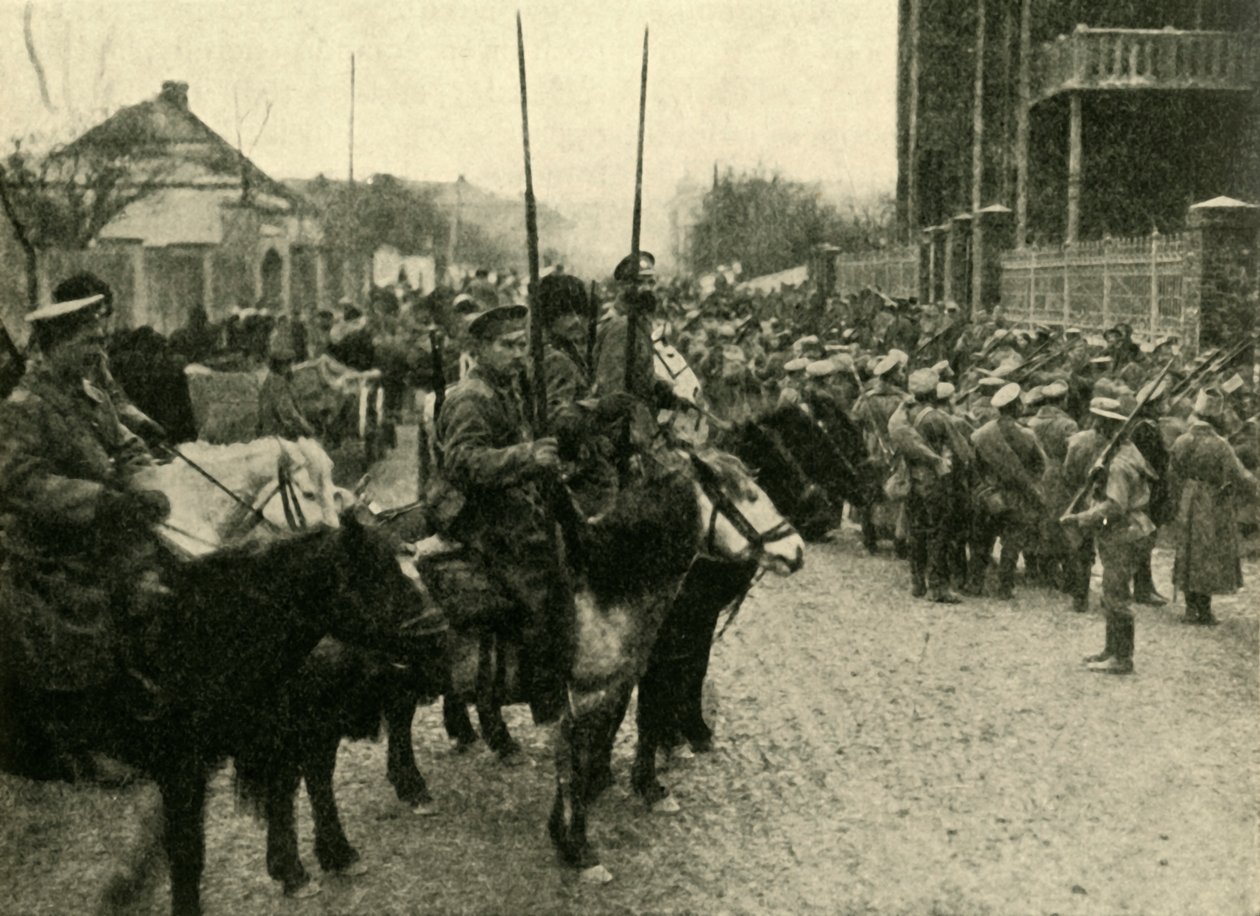 Kozák katonák, első világháború, 1914, c1920. alkotó: Unbekannt