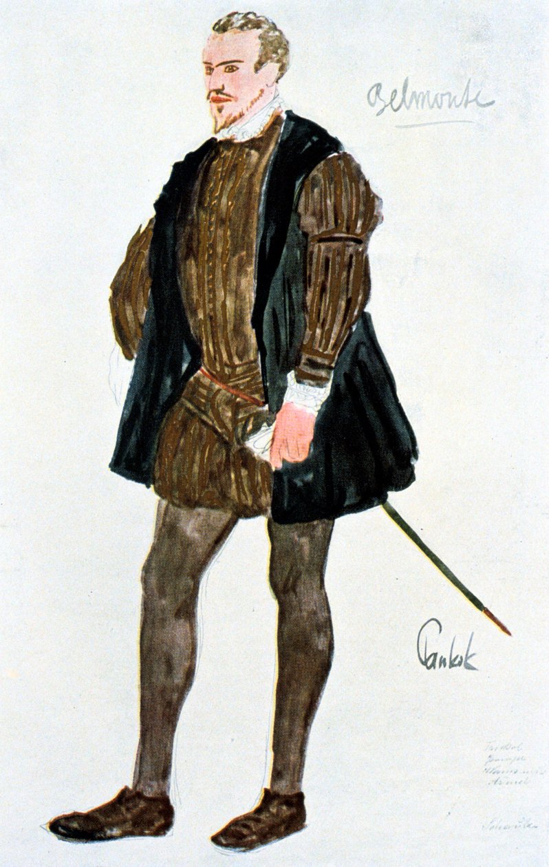 Jelmezterv Belmonte számára, c1913 alkotó: Unbekannt