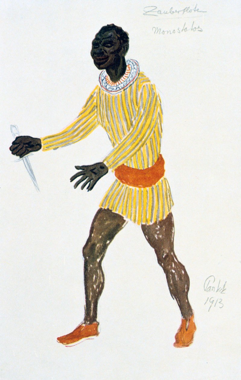 Monostatos jelmezterve, 1913 alkotó: Unbekannt