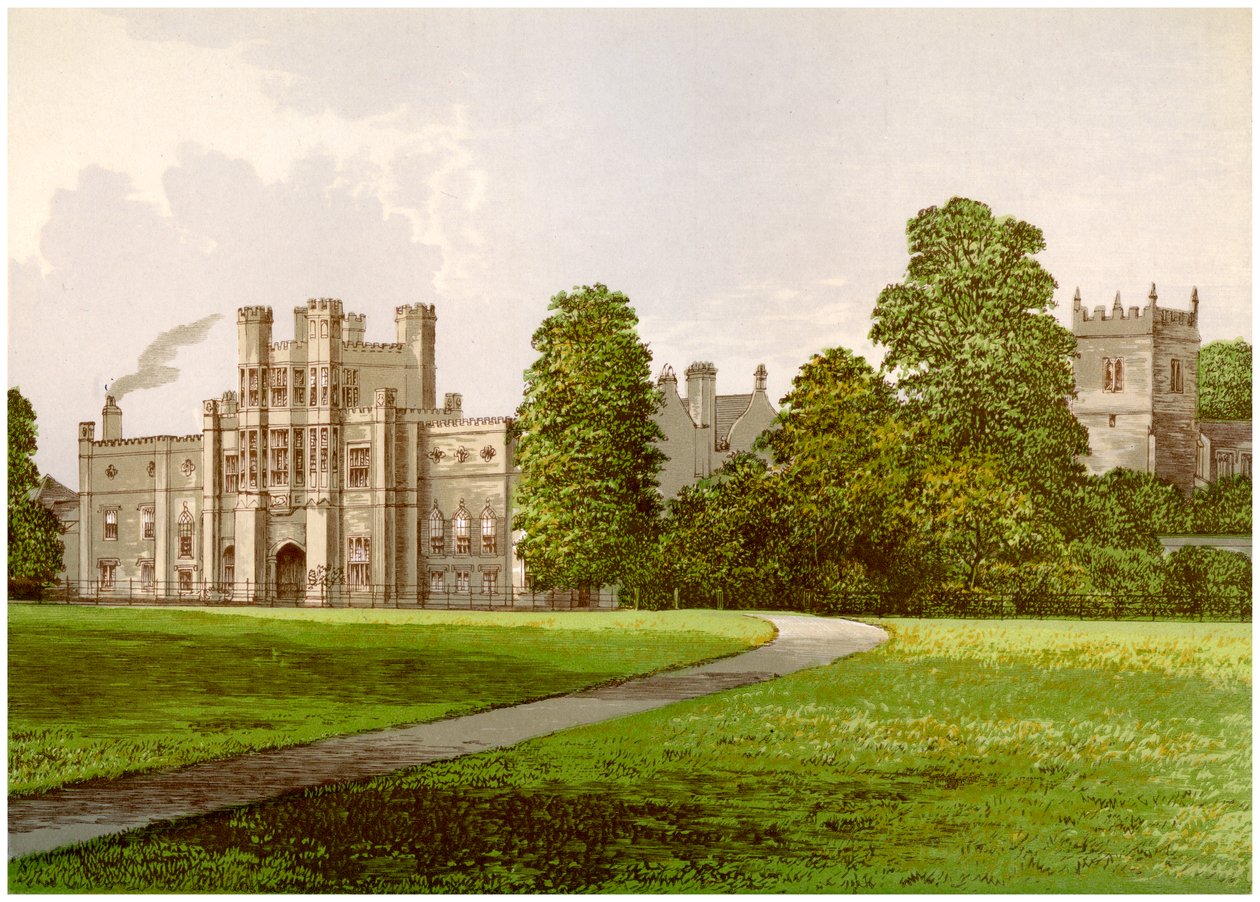 Coughton Court, Warwickshire, Baronet Throckmorton otthona, 1880 alkotó: Unbekannt