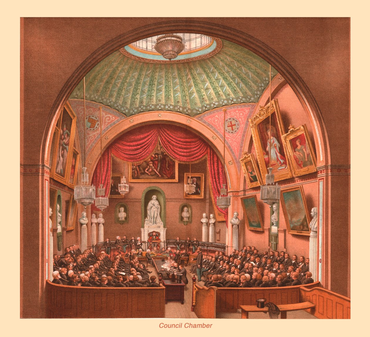 Tanácsháza London Guildhall, 1886 alkotó: Unbekannt
