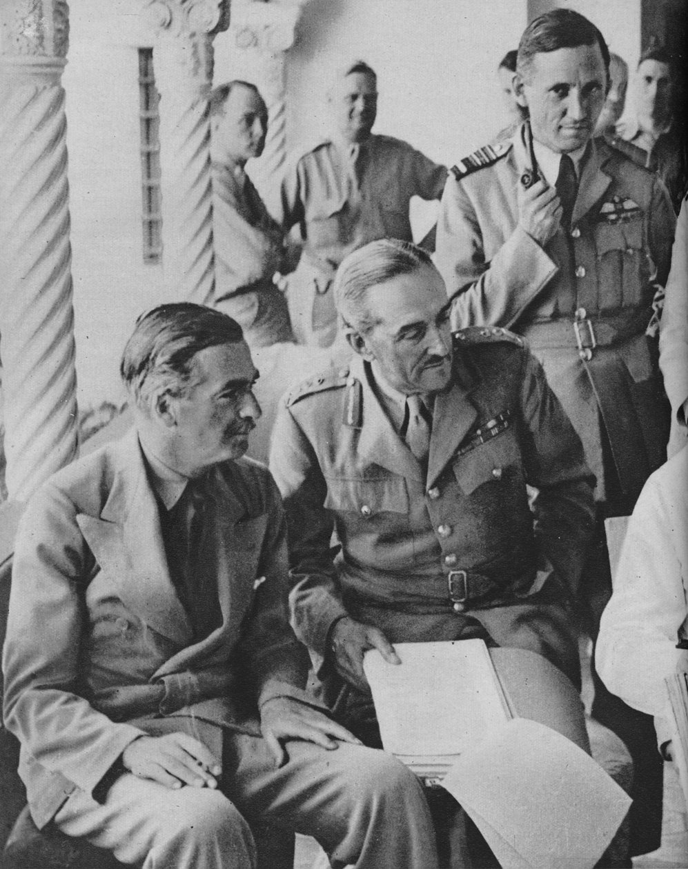 Haditanács Algírban: Churchill úr kapitányaival, 1943 alkotó: Unbekannt