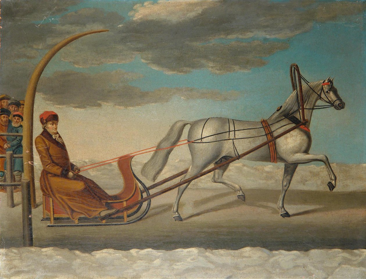 Alekszej Grigorjevics Orlov csesmai gróf lovasszánon, 1778 alkotó: Unbekannt