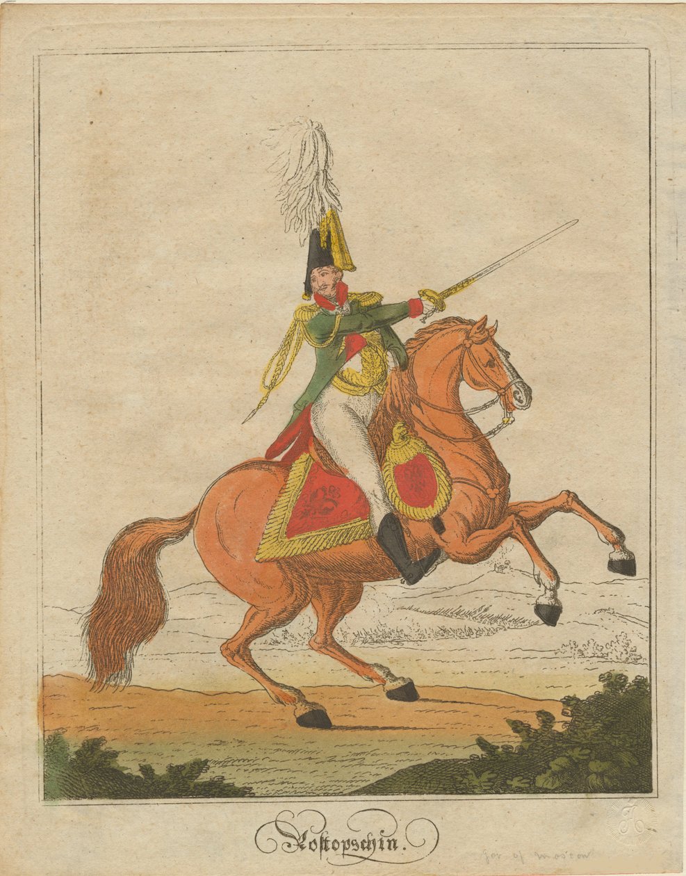 Fjodor Vasziljevics Rosztopcsin gróf 1763-1826, 1812 alkotó: Unbekannt