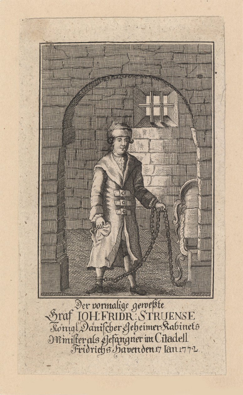 Johann Friedrich Struensee gróf 1737-1772, 1772. alkotó: Unbekannt