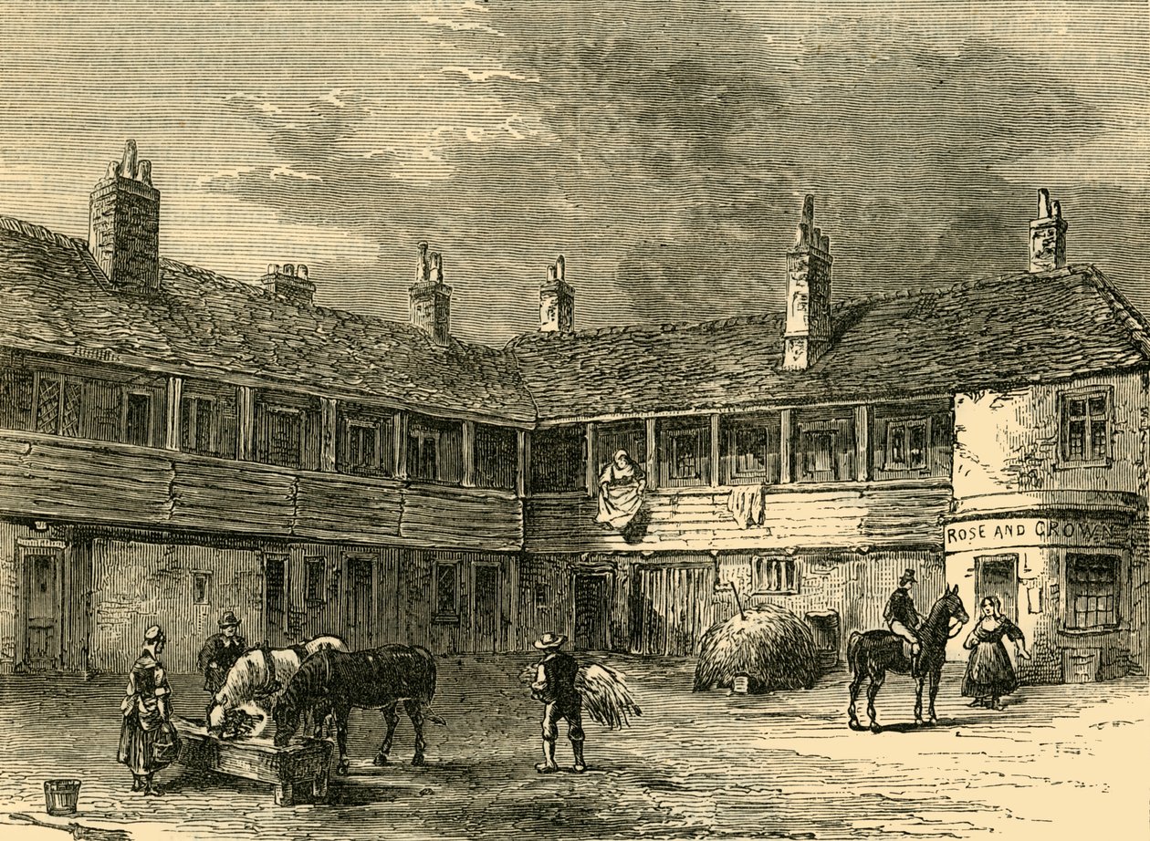 A rózsa és a korona udvara, 1820, 1876. alkotó: Unbekannt