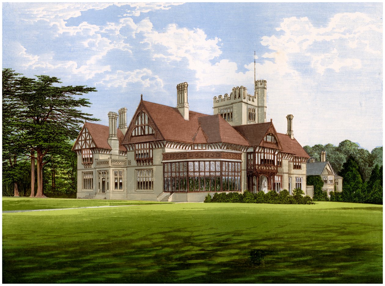 Cowdray Park, Sussex, Egmont gróf otthona, 1880 alkotó: Unbekannt