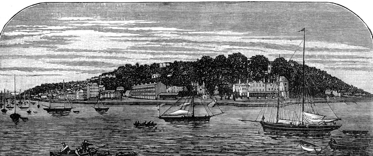 Cowes Harbour, Wight-sziget, 19. század vége alkotó: Unbekannt