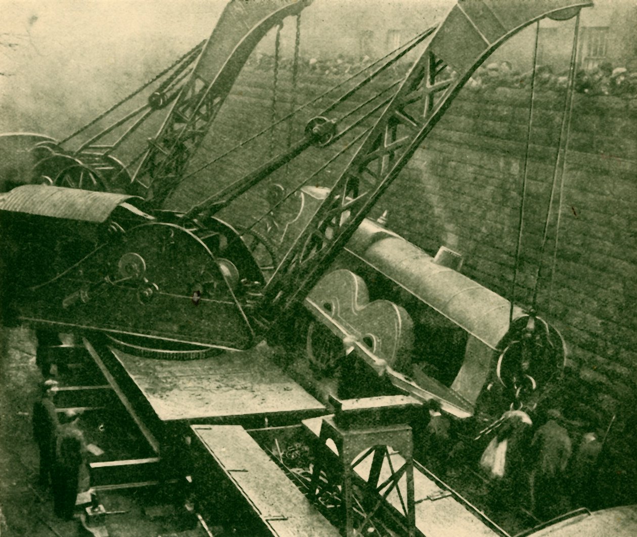 Daruk munka közben egy baleset után, 1930. alkotó: Unbekannt