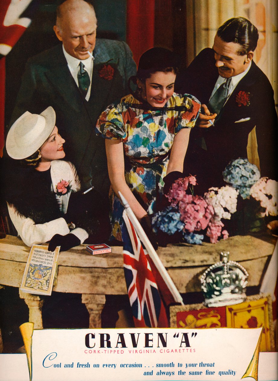 Craven parafavégű Virginia cigaretta, 1937 alkotó: Unbekannt