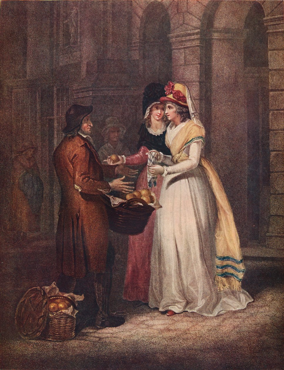 Cries of London, 3. tányér, Sweet China Oranges, 1794, 1911 alkotó: Unbekannt