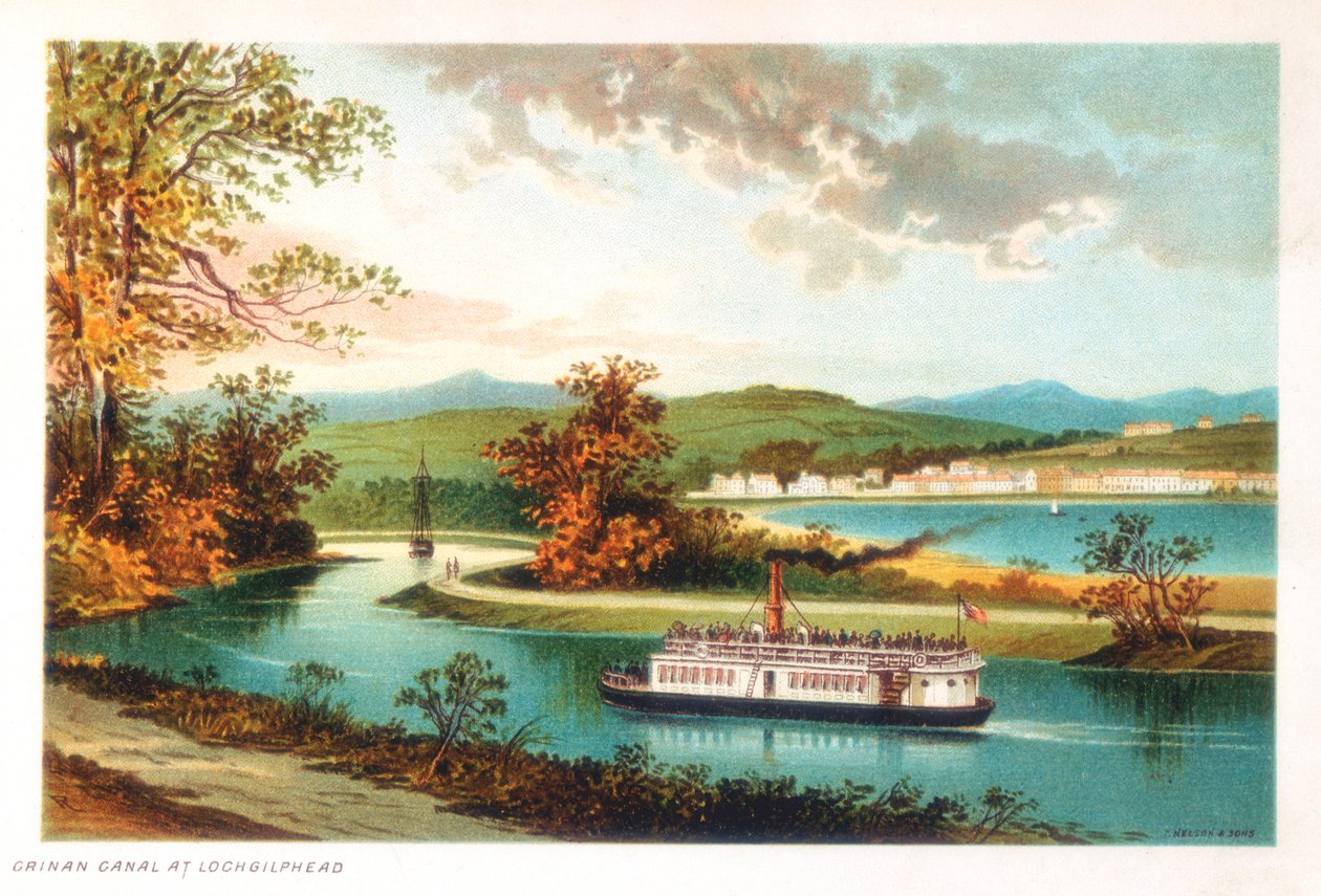 Crinan-csatorna Lochgilpheadben, Skóciában, 1891 alkotó: Unbekannt