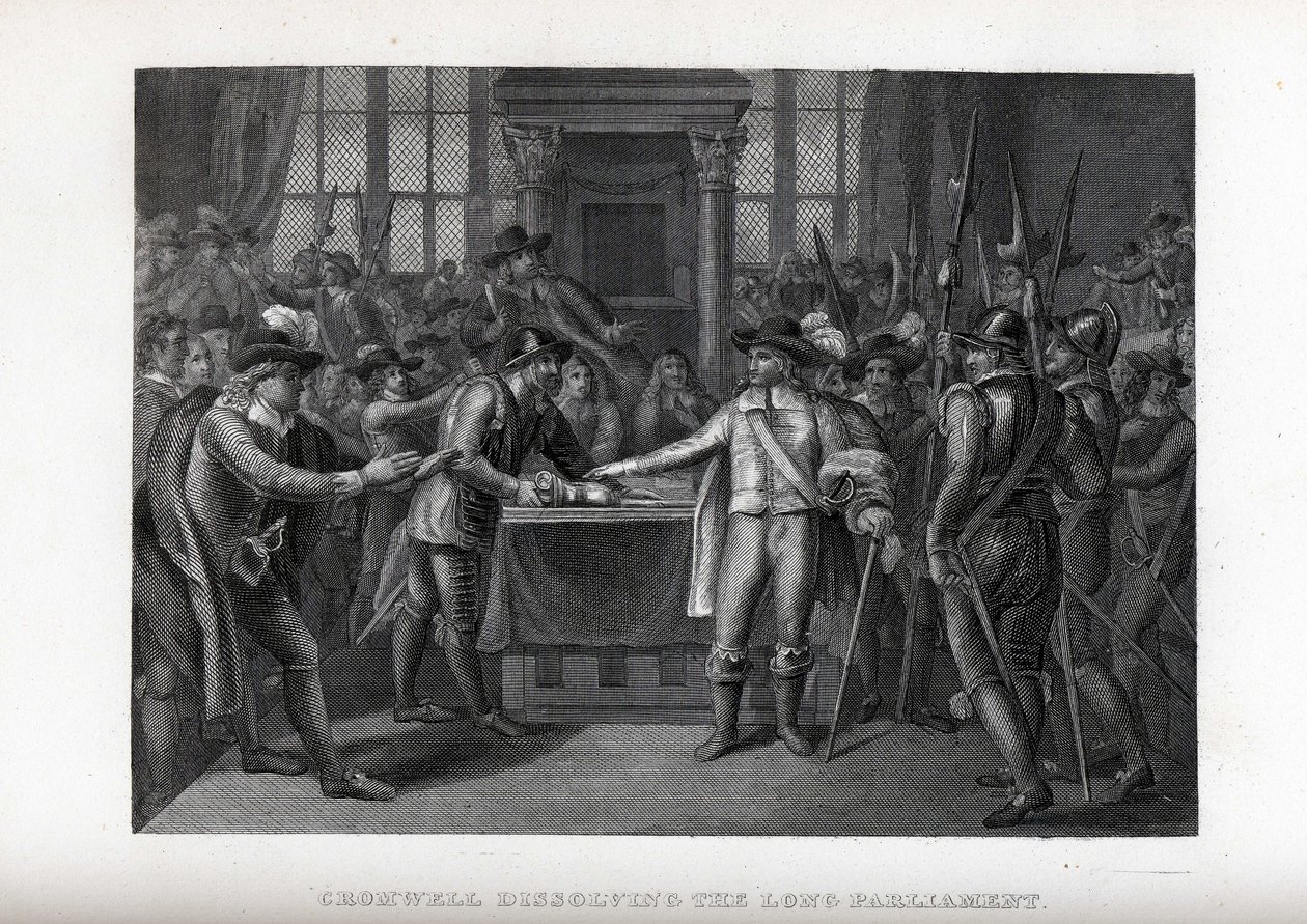 Cromwell feloszlatja a Hosszú Parlamentet, 1882 alkotó: Unbekannt